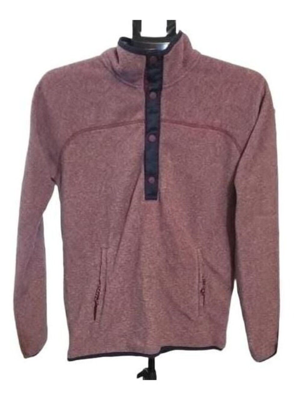 Burton Durable Goods Dryride Burgundy Fleece Snap Pullover Size S